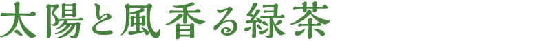 太陽と風香る緑茶